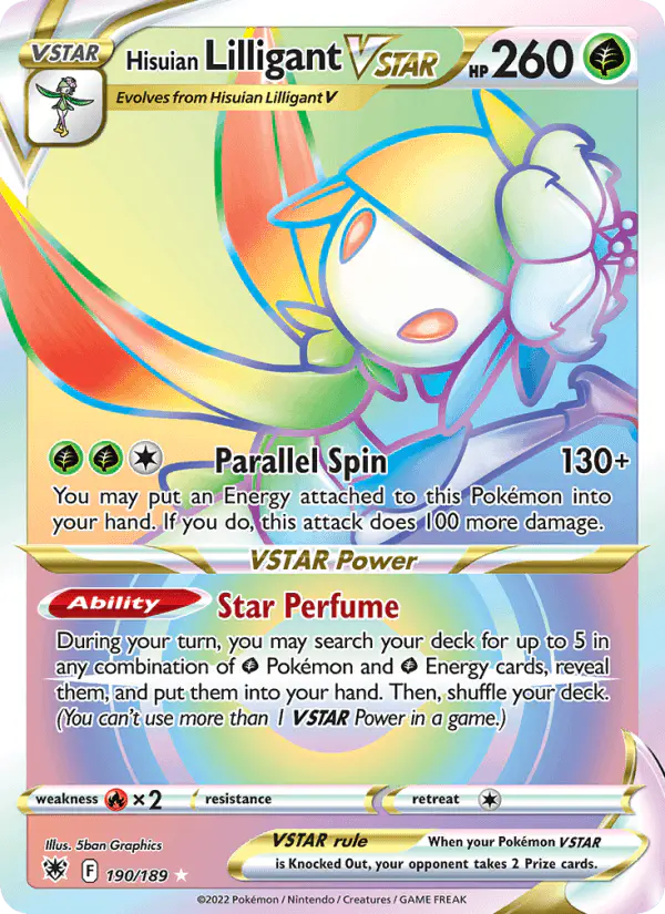 Carta Hisuian Lilligant VSTAR 190/189 de Astral Radiance