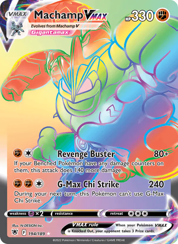 Carta Machamp VMAX 194/189 de Astral Radiance