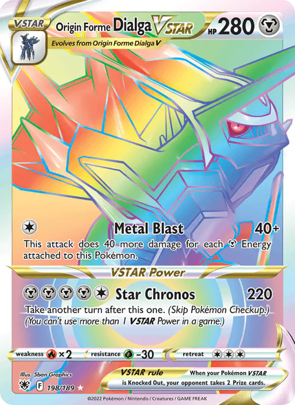 Carta Origin Forme Dialga VSTAR 198/189 de Astral Radiance