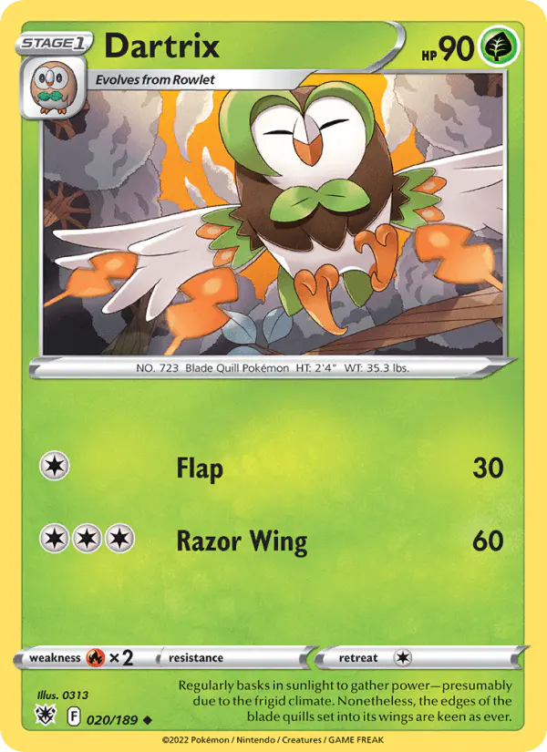 Carta Dartrix 020/189 de Astral Radiance