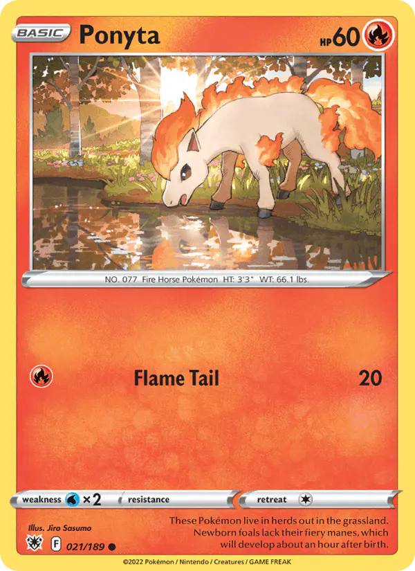 Carta Ponyta 021/189 de Astral Radiance
