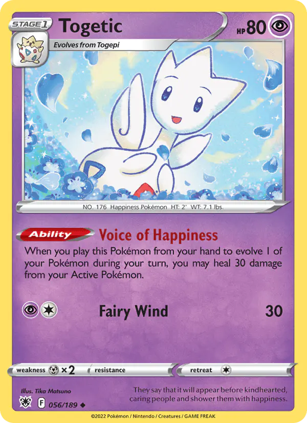 Carta Togetic 056/189 de Astral Radiance