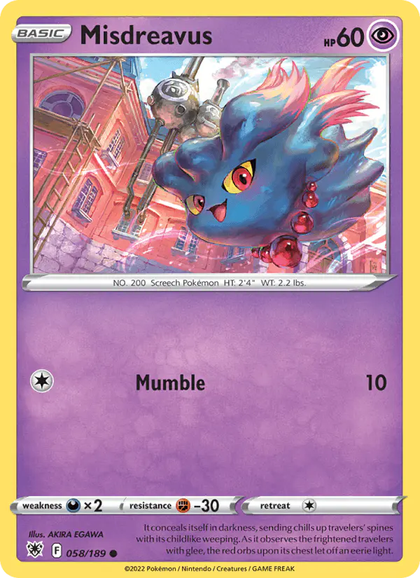 Carta Misdreavus 058/189 de Astral Radiance