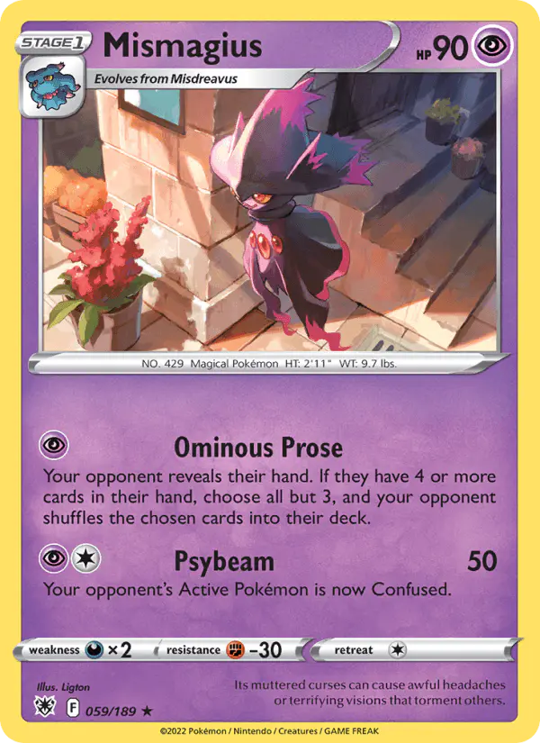 Carta Mismagius 059/189 de Astral Radiance