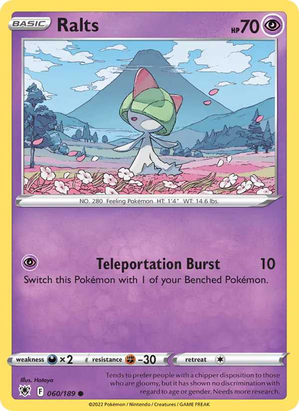 Carta Ralts 060/189 de Astral Radiance