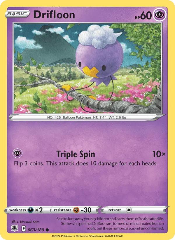 Carta Drifloon 063/189 de Astral Radiance