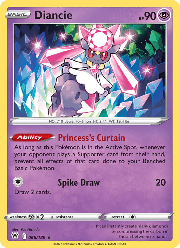 Carta Diancie 068/189 de Astral Radiance