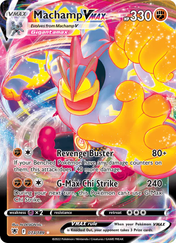 Carta Machamp VMAX 073/189 de Astral Radiance