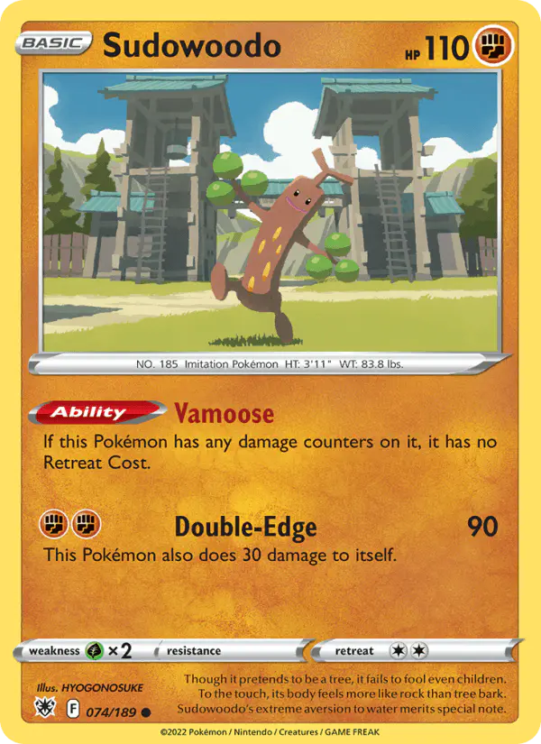 Carta Sudowoodo 074/189 de Astral Radiance