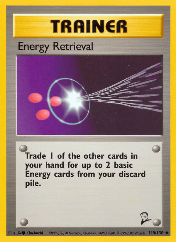 Carta Energy Retrieval 110/130 de Base Set 2