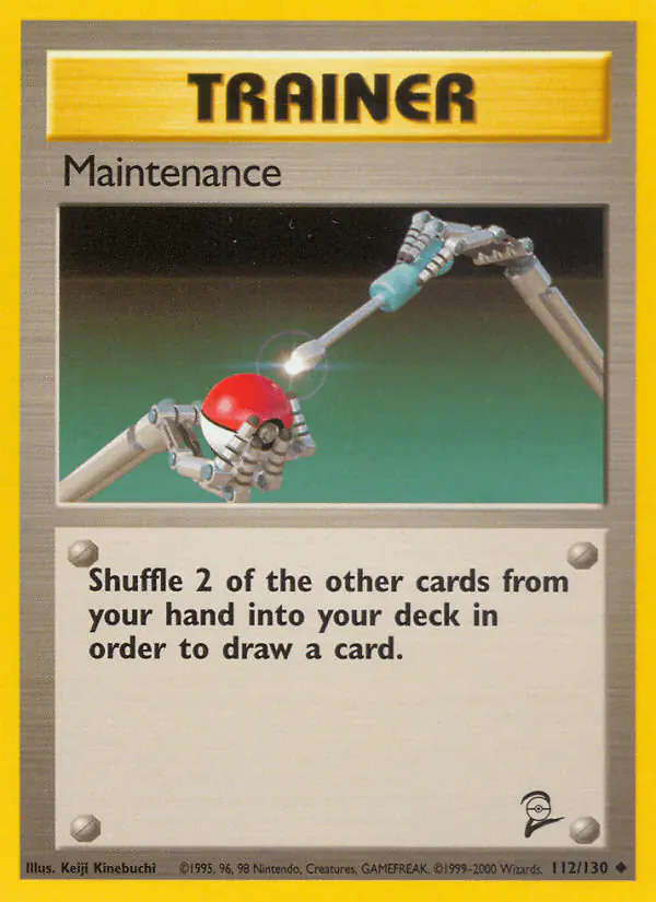 Carta Maintenance 112/130 de Base Set 2
