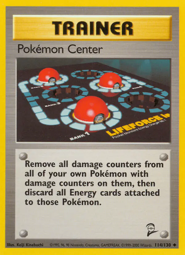 Carta Pokémon Center 114/130 de Base Set 2