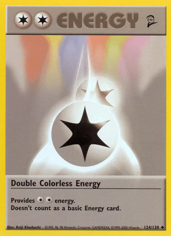 Carta Double Colorless Energy 124/130 de Base Set 2