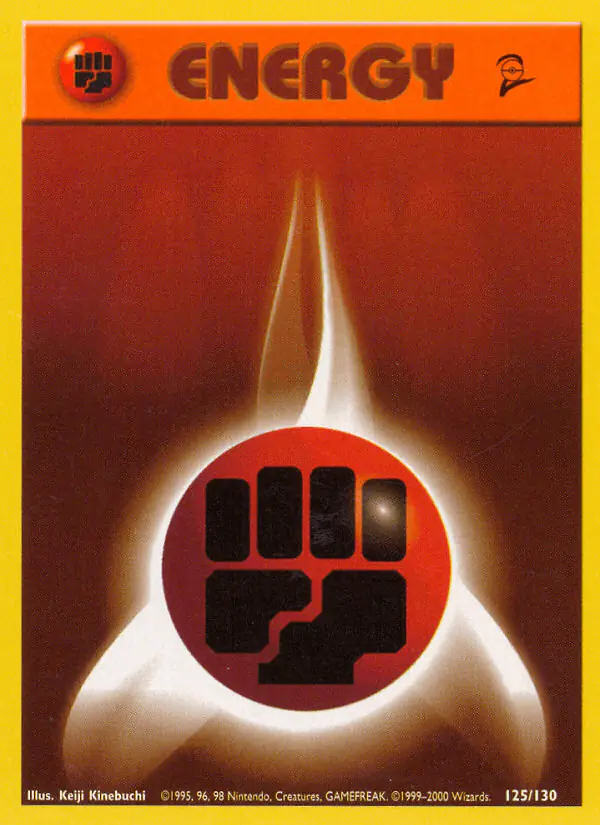 Carta Fighting Energy 125/130 de Base Set 2