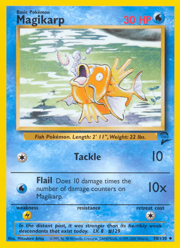 Carta Magikarp 50/130 de Base Set 2