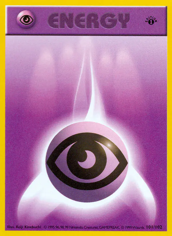Carta Psychic Energy 101/102 de Base Set