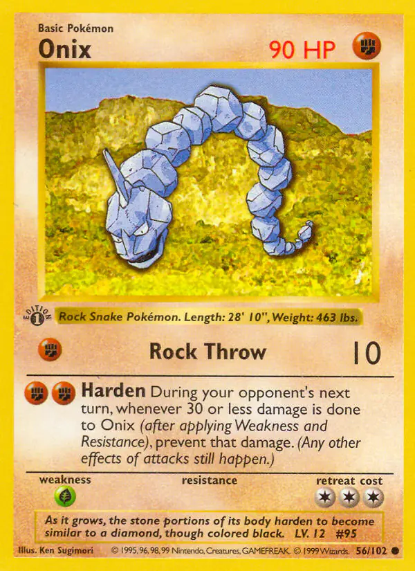 Carta Onix 56/102 de Base Set