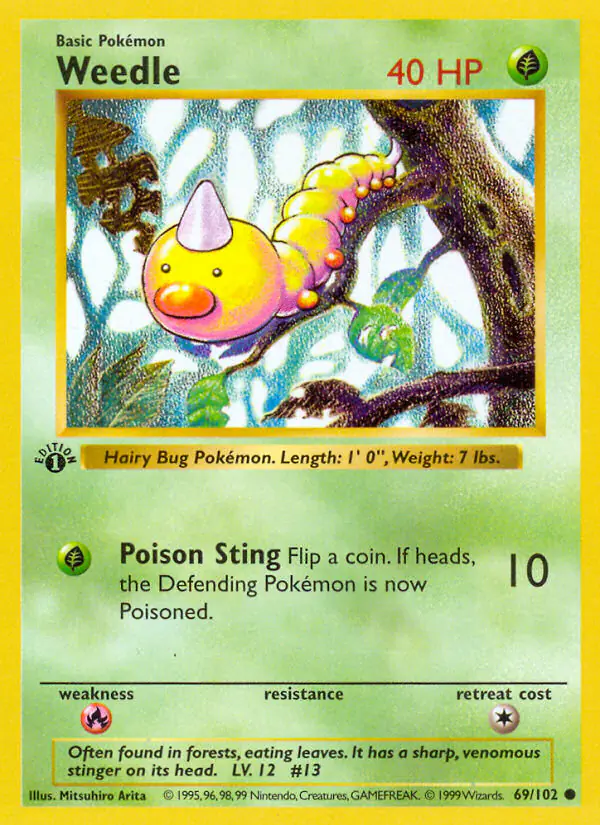 Carta Weedle 69/102 de Base Set