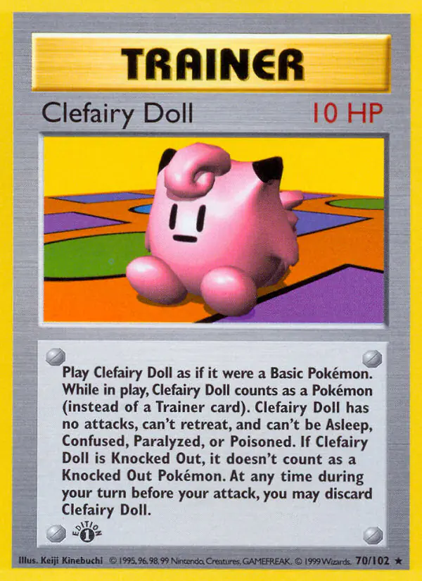 Carta Clefairy Doll 70/102 de Base Set