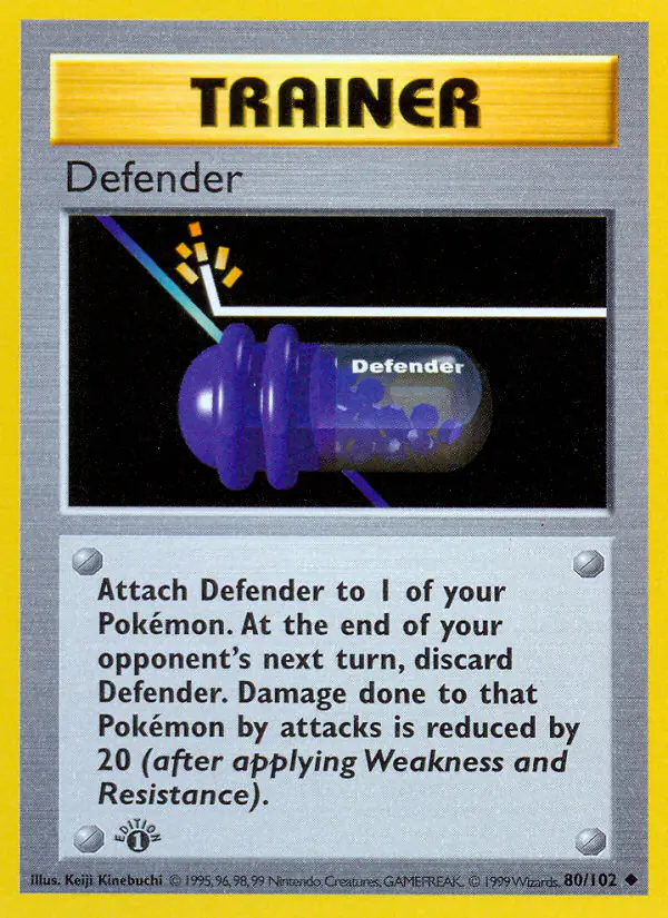 Carta Defender 80/102 de Base Set