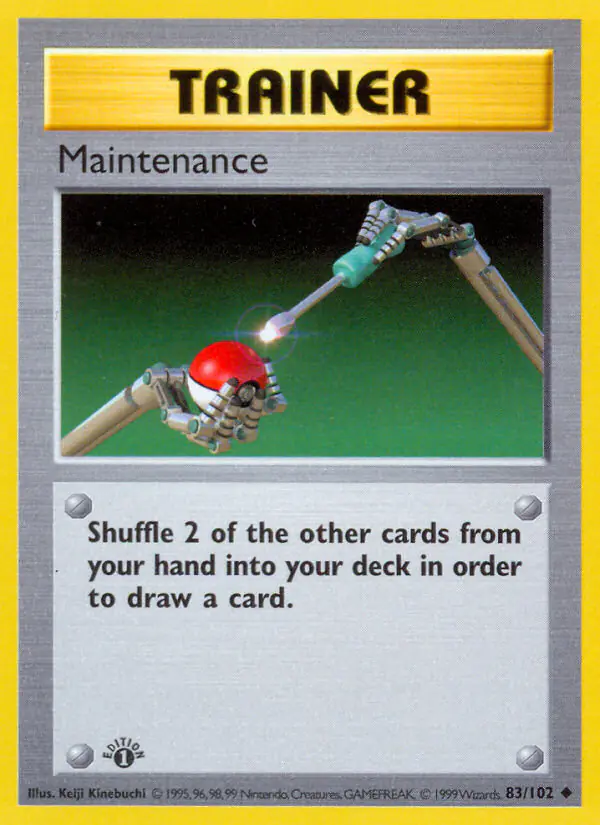 Carta Maintenance 83/102 de Base Set