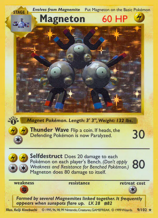 Carta Magneton 9/102 de Base Set