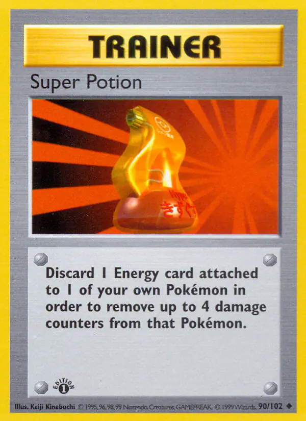 Carta Super Potion 90/102 de Base Set