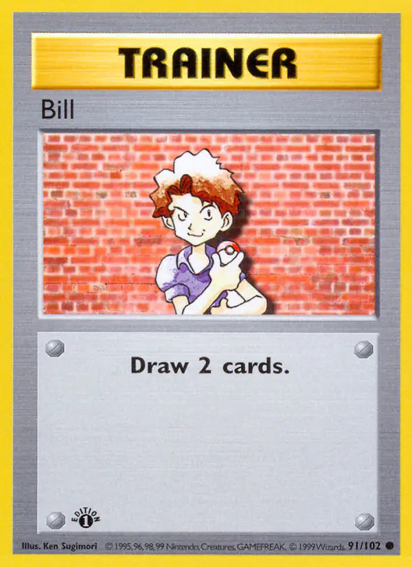 Carta Bill 91/102 de Base Set