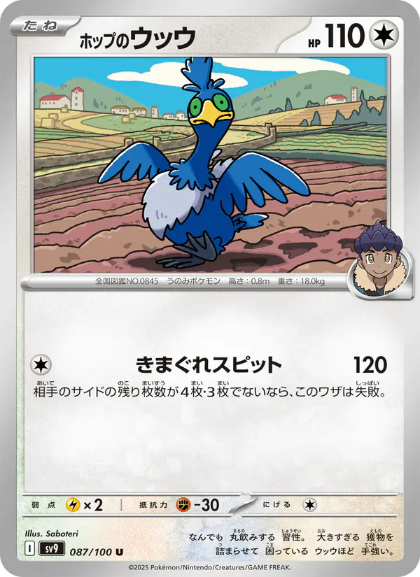 Carta ホップのウッウ 087/100 de バトルパートナーズ