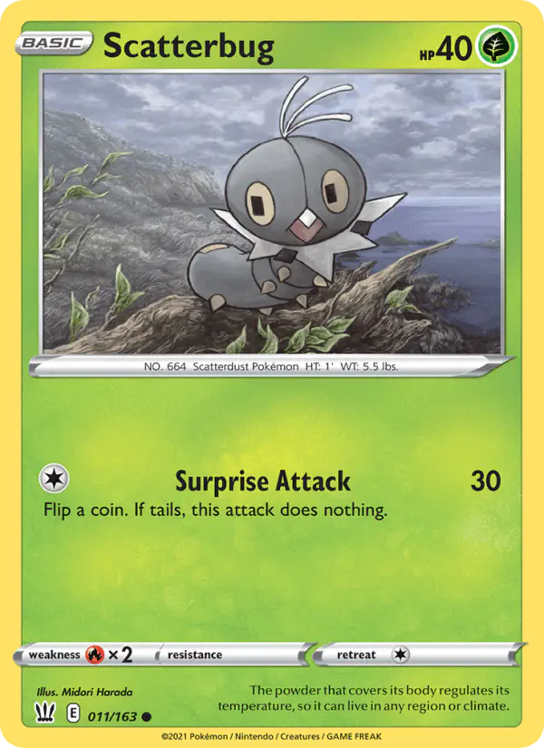 Carta Scatterbug 011/163 de Battle Styles
