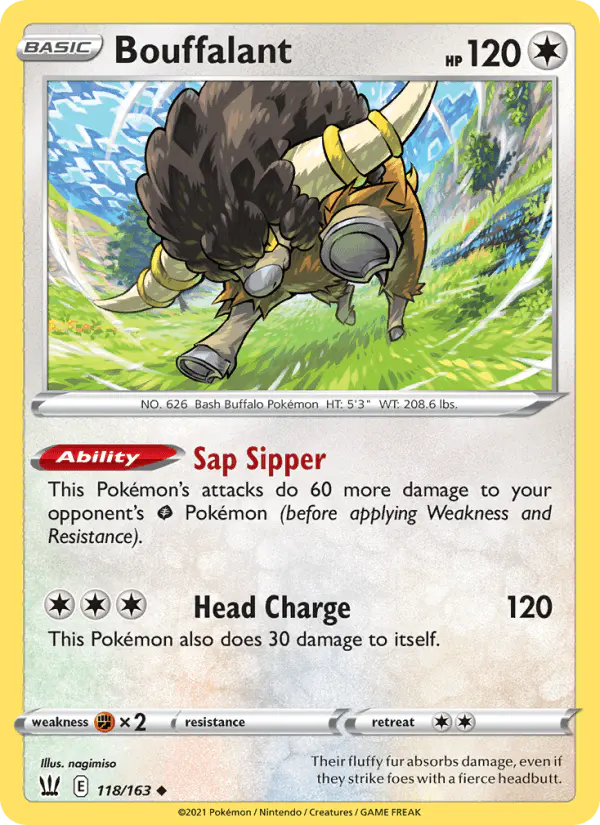 Carta Bouffalant 118/163 de Battle Styles