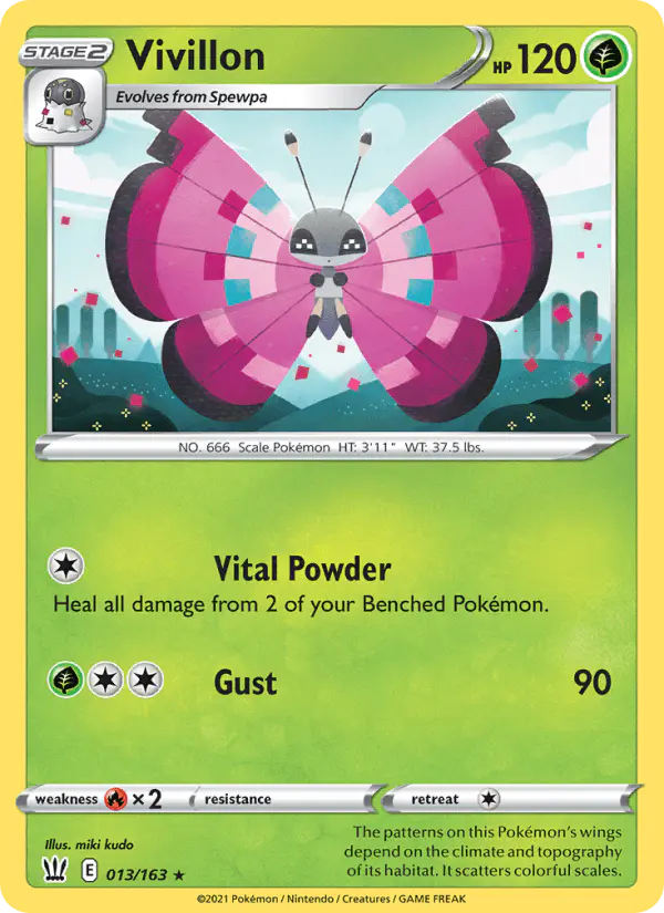 Carta Vivillon 013/163 de Battle Styles