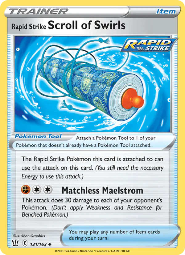 Carta Rapid Strike Scroll of Swirls 131/163 de Battle Styles