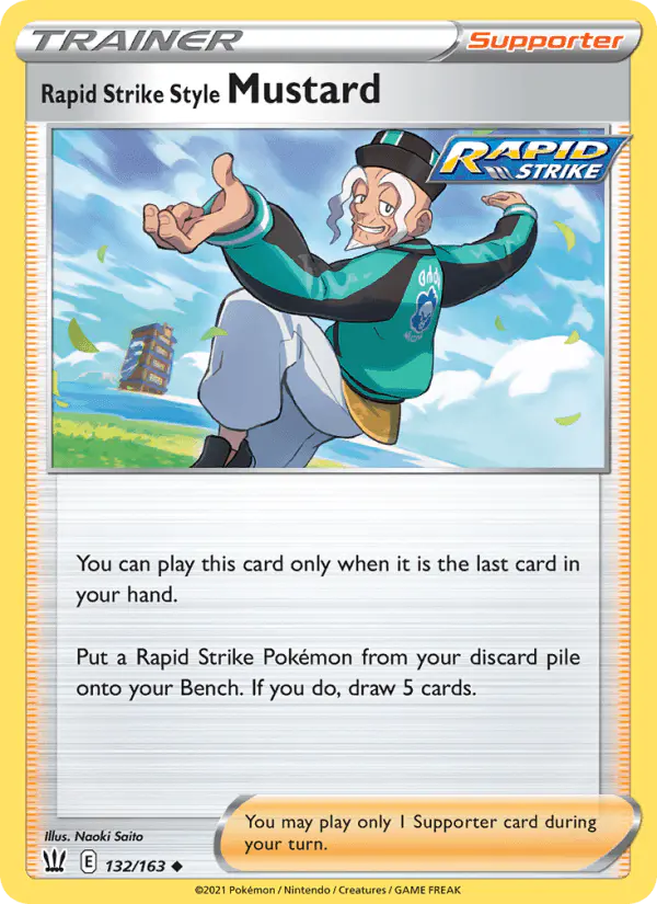 Carta Rapid Strike Style Mustard 132/163 de Battle Styles