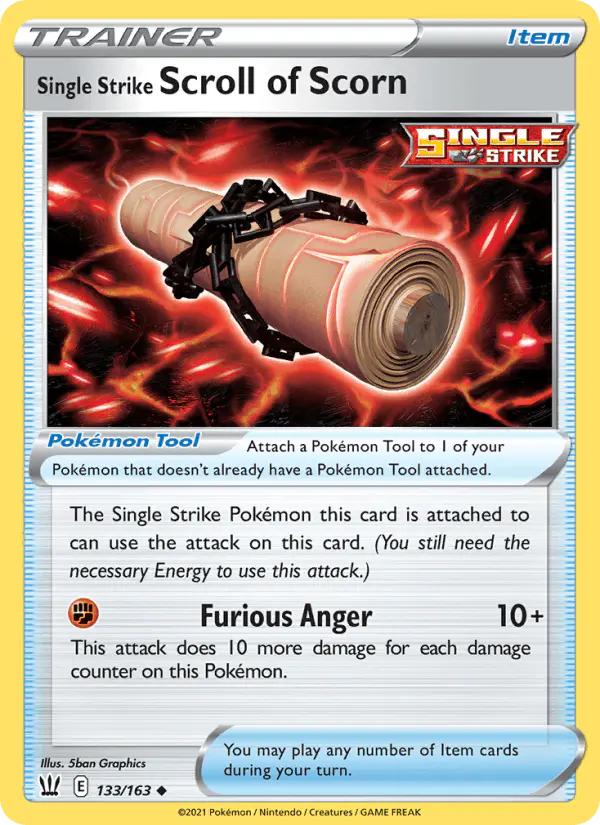 Carta Single Strike Scroll of Scorn 133/163 de Battle Styles