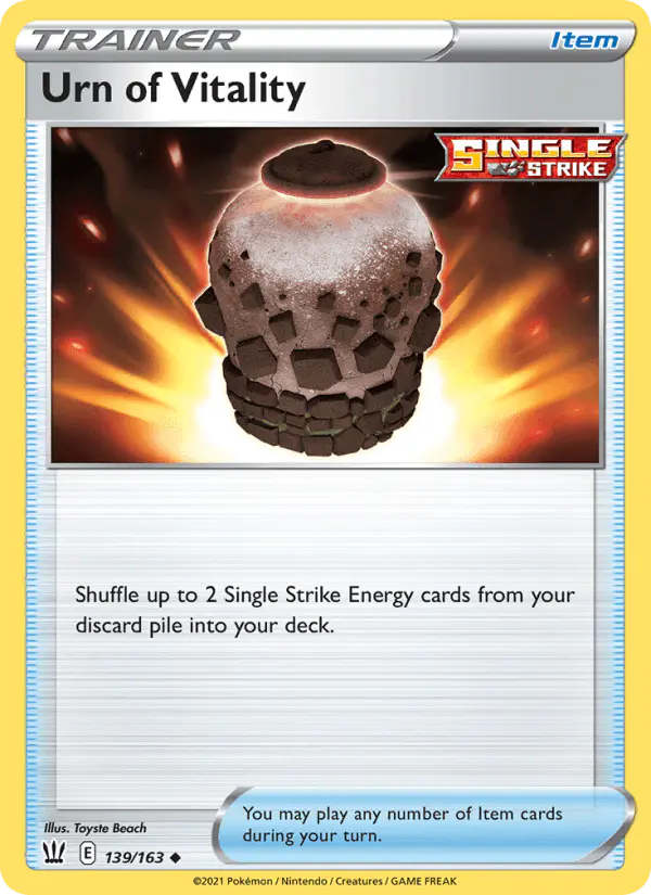Carta Urn of Vitality 139/163 de Battle Styles