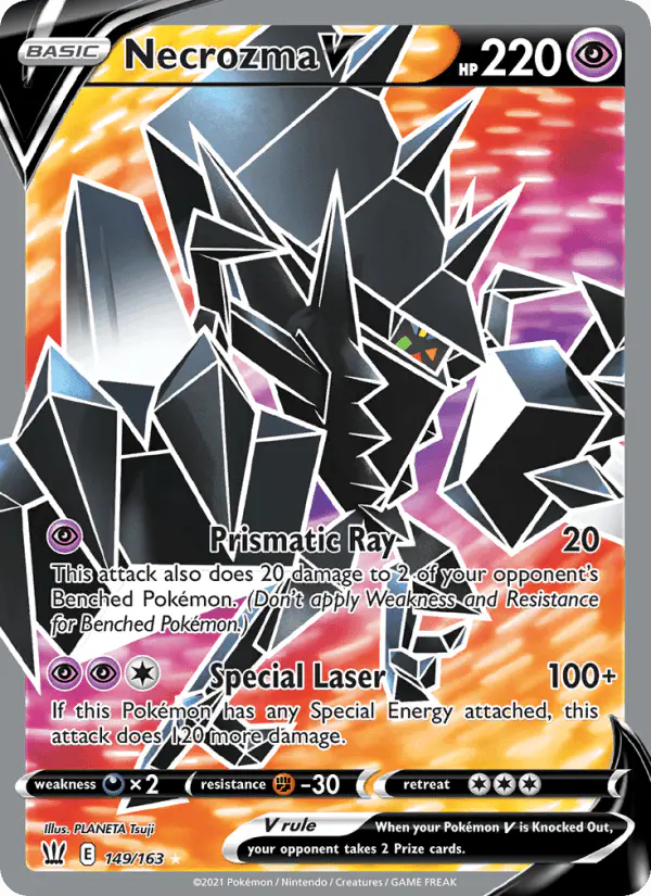 Carta Necrozma V 149/163 de Battle Styles