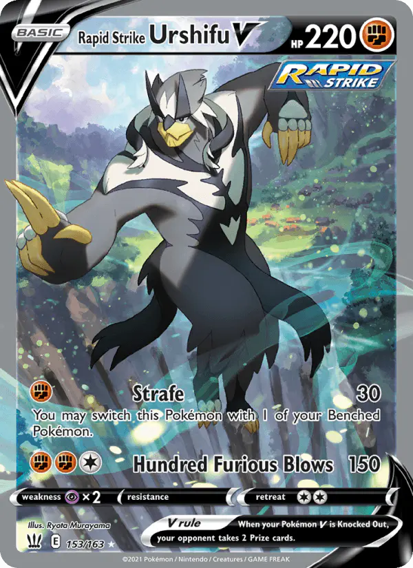Carta Rapid Strike Urshifu V 153/163 de Battle Styles