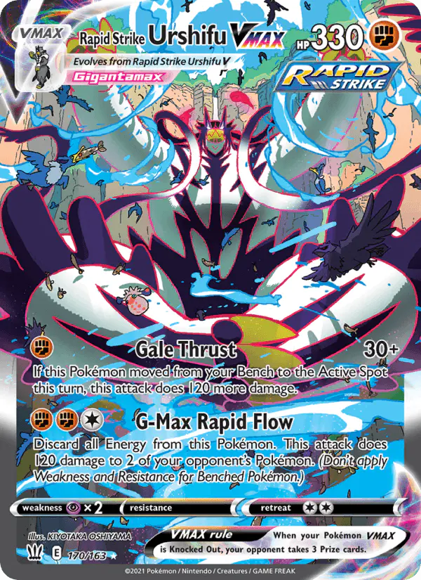 Carta Rapid Strike Urshifu VMAX 170/163 de Battle Styles