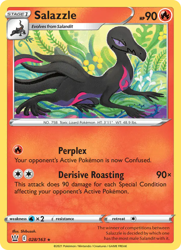 Carta Salazzle 028/163 de Battle Styles