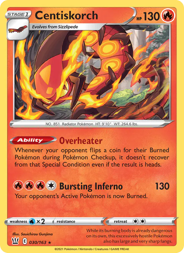 Carta Centiskorch 030/163 de Battle Styles