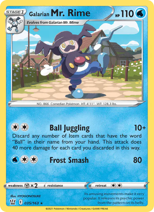 Carta Galarian Mr. Rime 035/163 de Battle Styles
