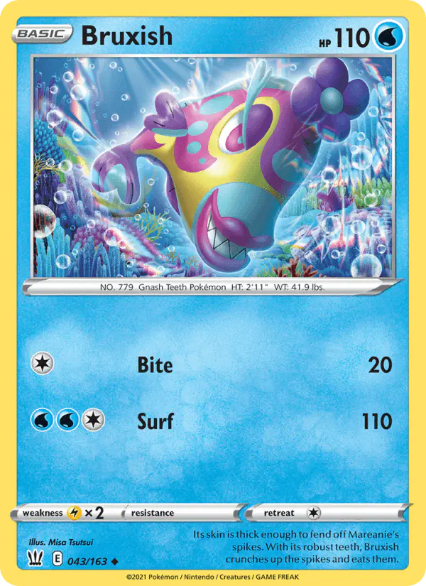 Carta Bruxish 043/163 de Battle Styles