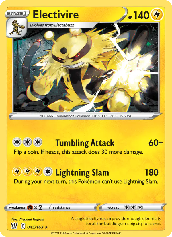 Carta Electivire 045/163 de Battle Styles