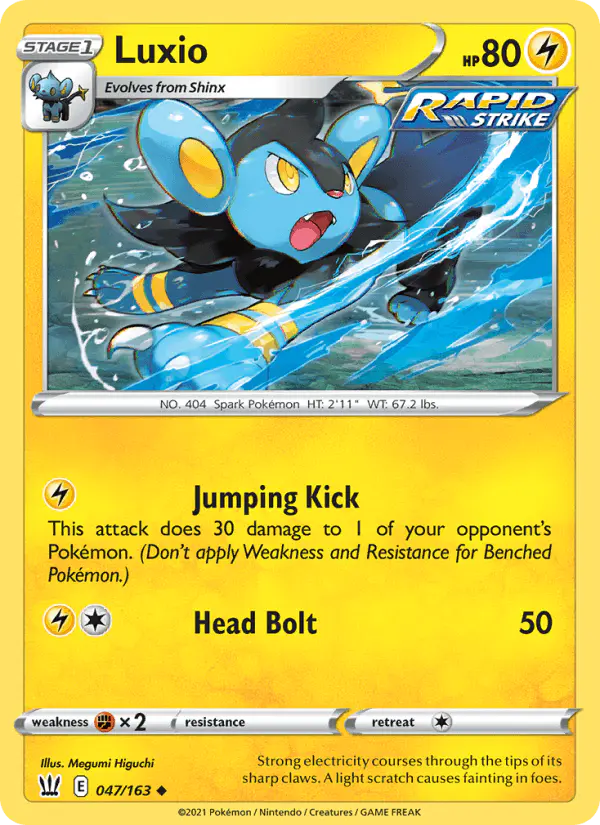 Carta Luxio 047/163 de Battle Styles