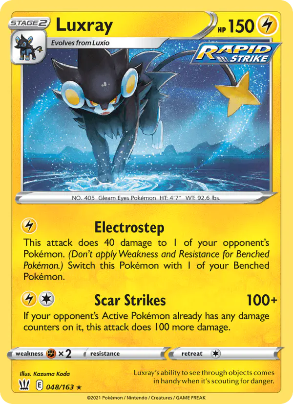 Carta Luxray 048/163 de Battle Styles