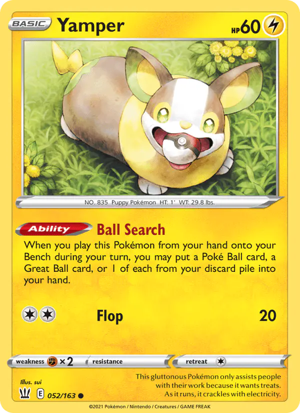 Carta Yamper 052/163 de Battle Styles