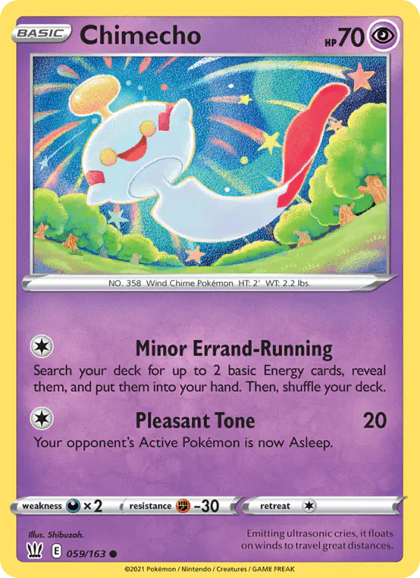 Carta Chimecho 059/163 de Battle Styles
