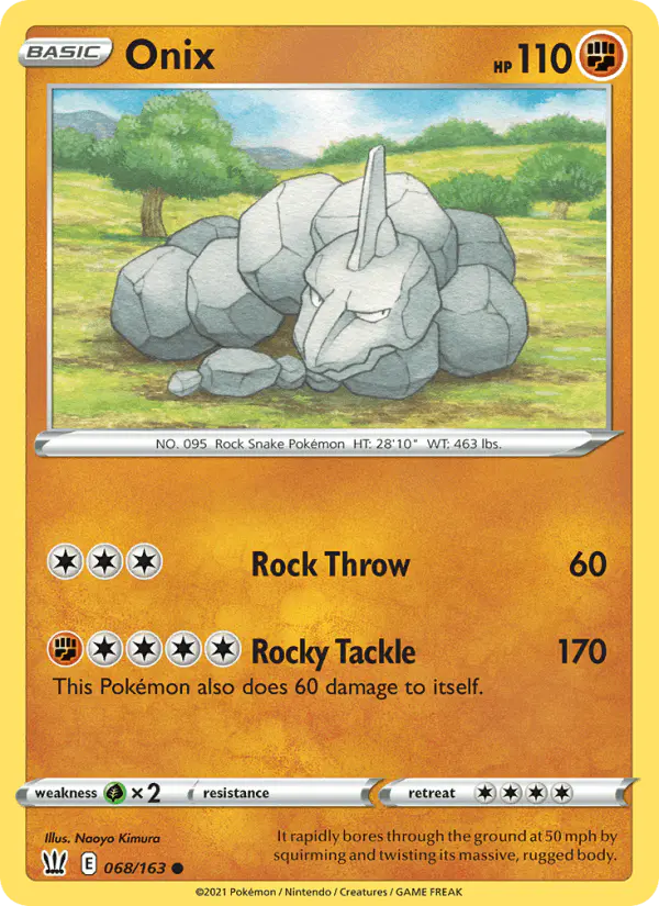 Carta Onix 068/163 de Battle Styles