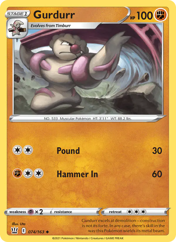 Carta Gurdurr 074/163 de Battle Styles